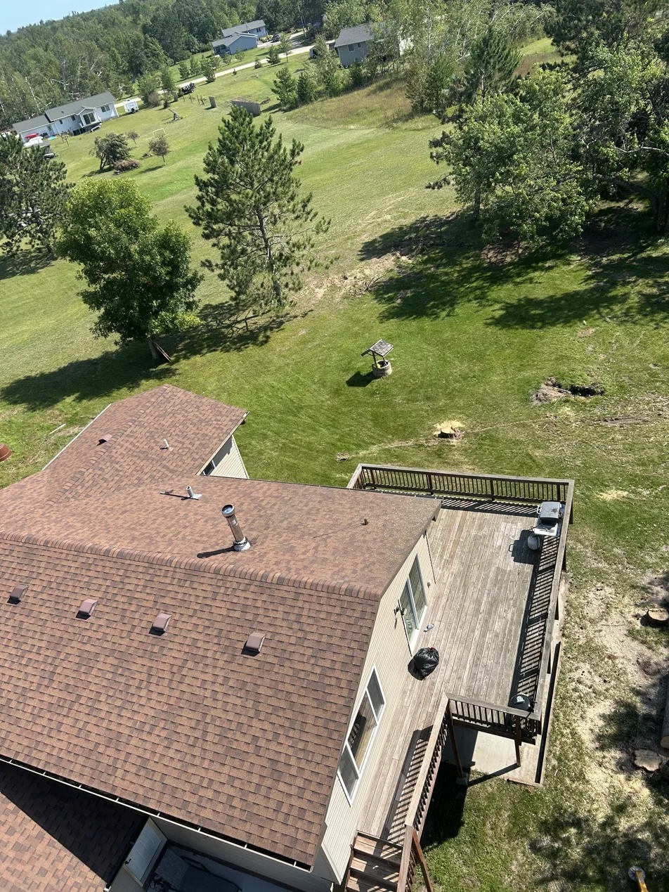 Metal roof cleared after removal