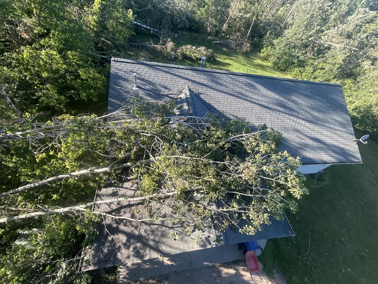 House cleared after storm